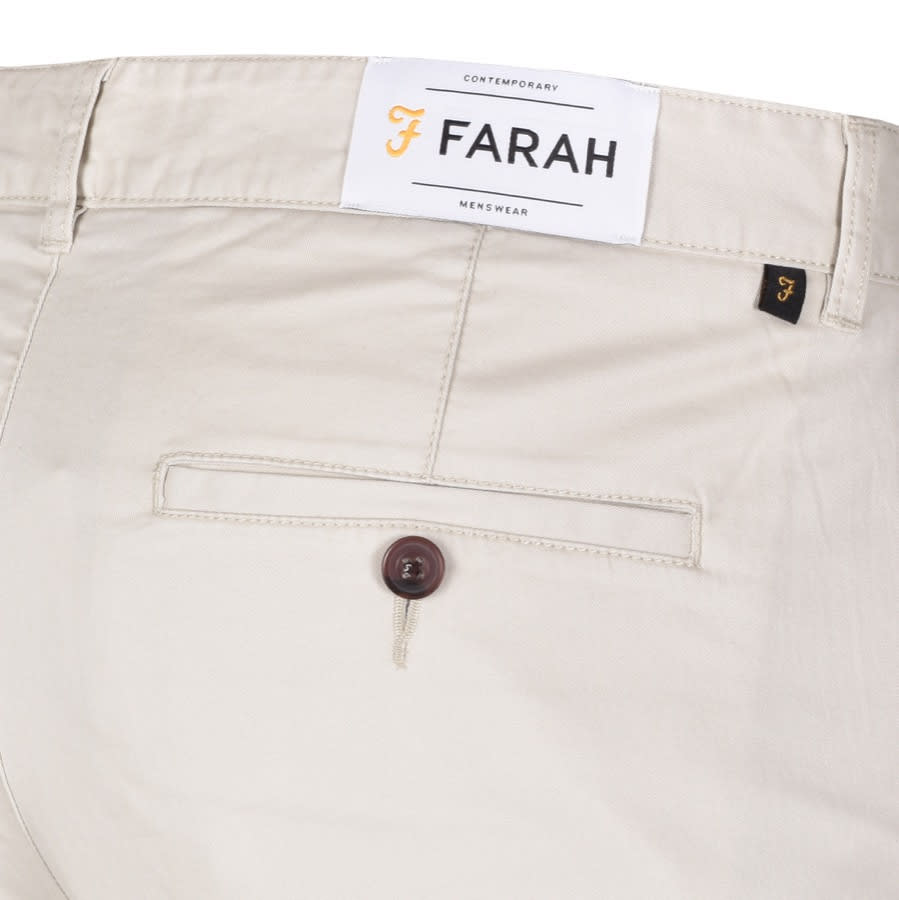 Alternative Image for ProductFarah Vintage Elm Chino Trousers White3